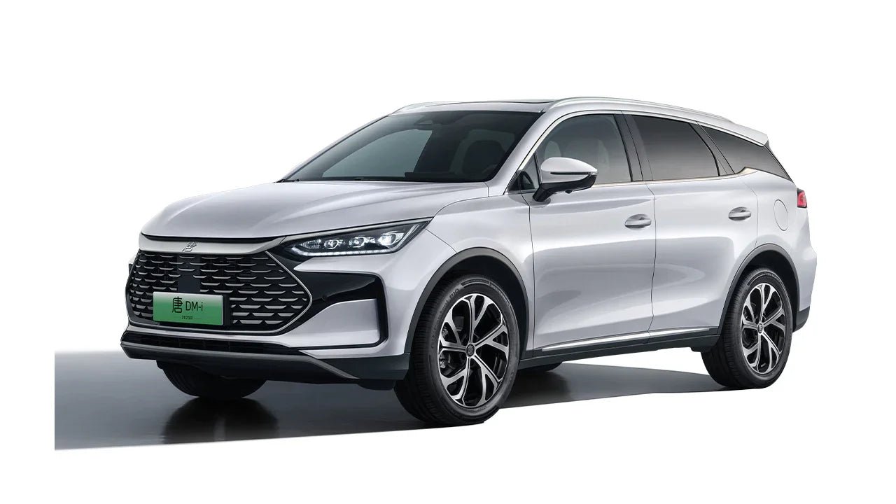 2025 BYD Tang DM-i Mid-Size Plug-in Hybrid (PHEV) SUV Glazed Silver White - LUM Auto