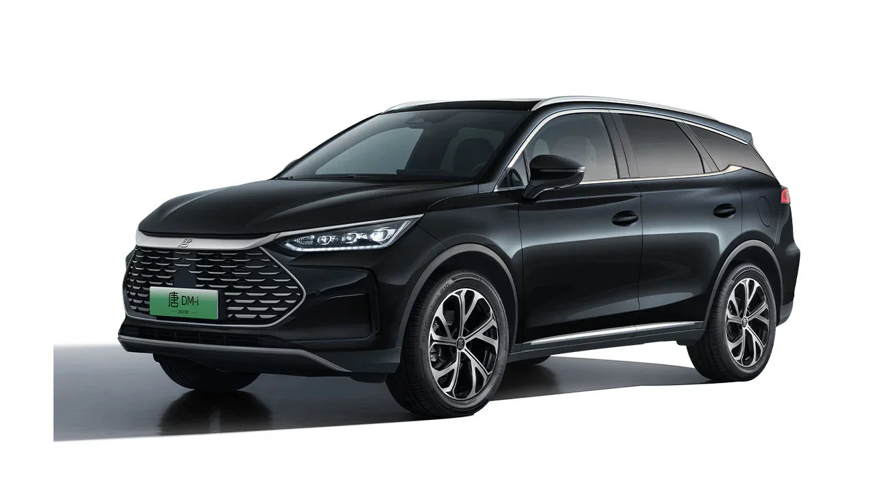 2025 BYD Tang DM-i Mid-Size Plug-in Hybrid (PHEV) SUV Silver Sand Black - LUM Auto