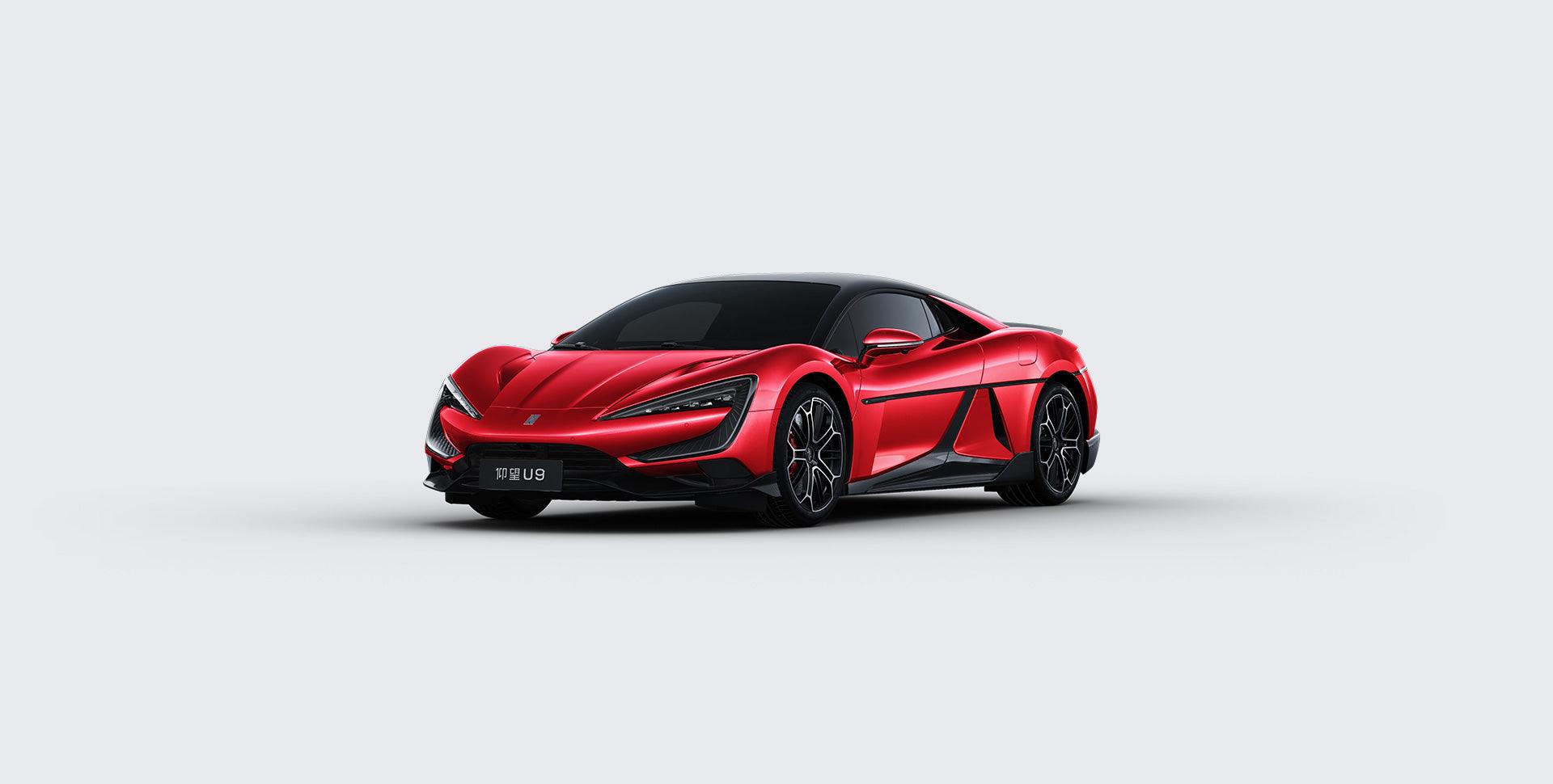 2024 Yangwang U9 High-Performance Electric Supercar Sunset Vermilion - LUM Auto