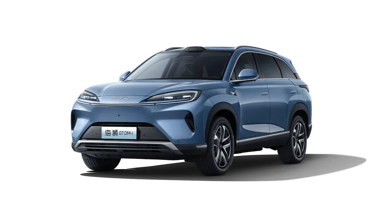 2025 BYD Seal Lion 07 DM-i Mid-Size Plug-in Hybrid (PHEV) SUV Atlantis Blue - LUM Auto
